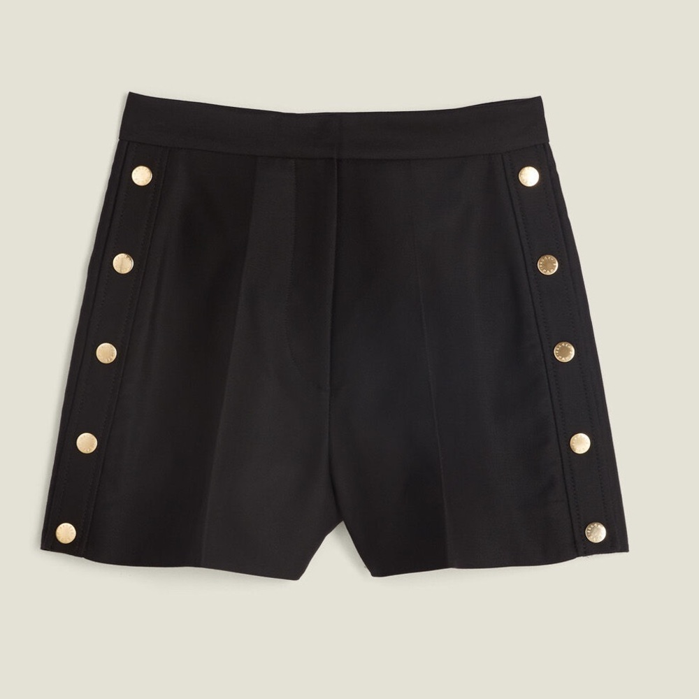 Sandro Black High Waist Sailor Shorts